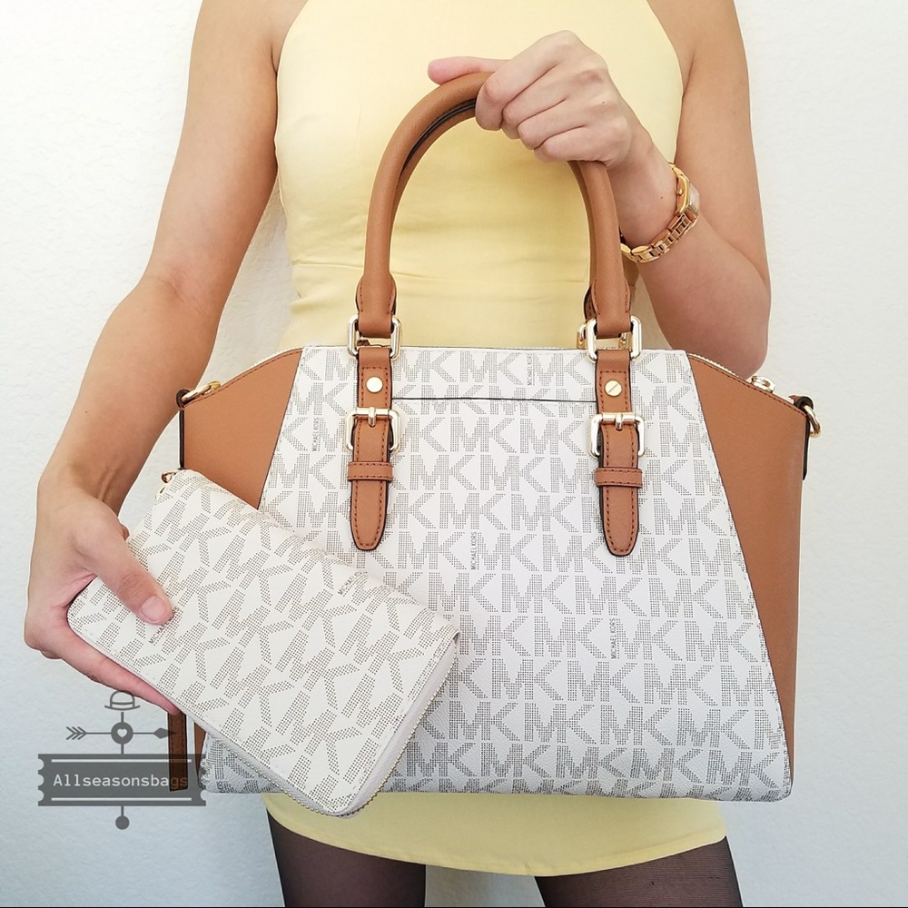 NWT Michael Kors Ciara large satchel w / wallet - Picture 4 of 7